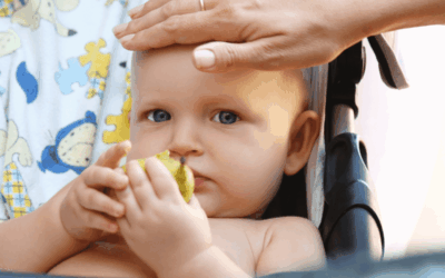 Βήμα προς βήμα το θερμικό σοκ σε ένα βρέφος